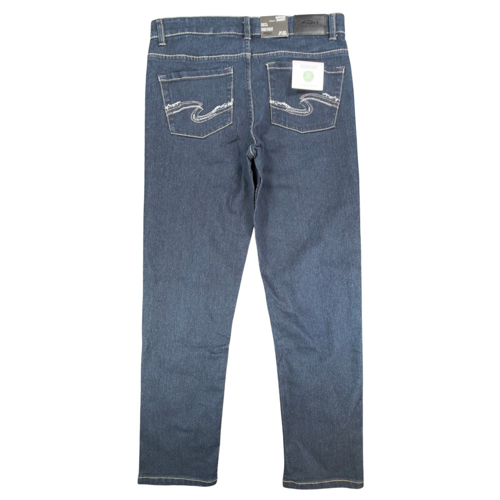 Silver Jeans Co. Nathan Skinny Jeans Boys Size 12 Dark Blue Stretch NWT